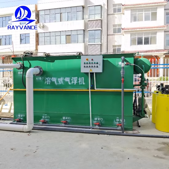 Flottation à air dissous de 12 tonnes par heure pour les eaux usées de l'industrie laitière
