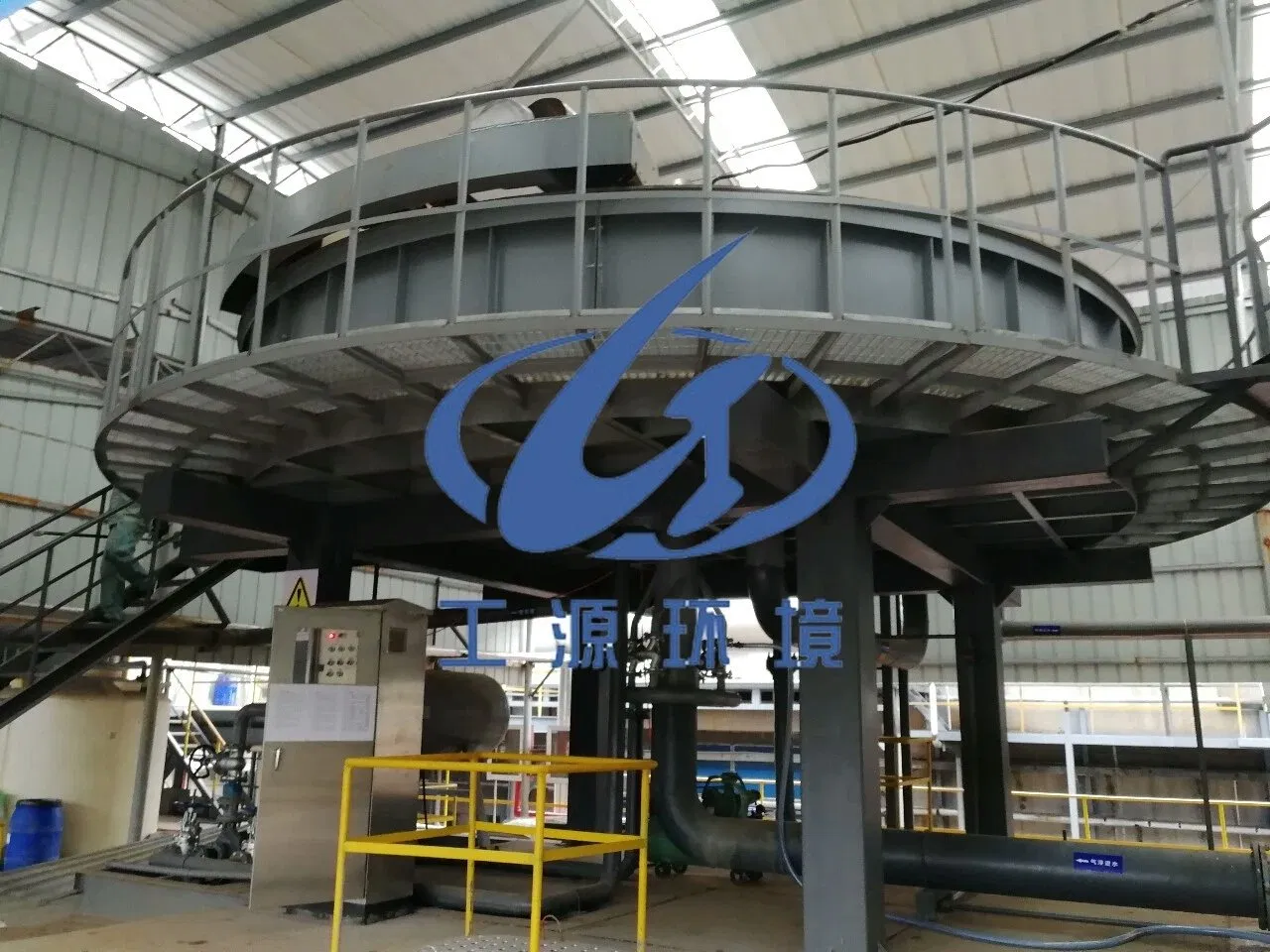 Flottation à air dissous peu profonde circulaire d'équipement de traitement de l'eau pour les algues d'enlèvement