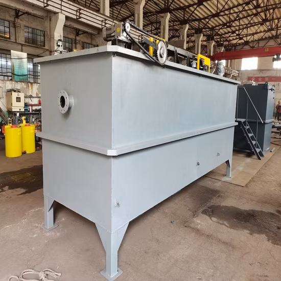 Flottation à air dissous Daf industrielle pour éliminer la graisse d'huile dans une usine de traitement des eaux usées